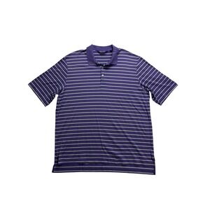 Polo Golf Ralph Lauren Polo Shirt Men XL Purple Striped Pima Cotton Short Sleeve